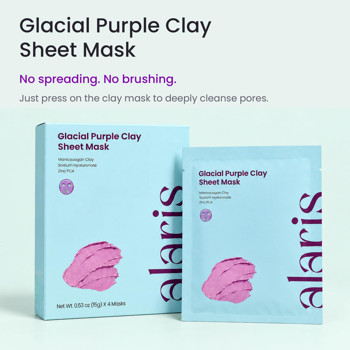 Glacial Purple Clay Sheet Mask