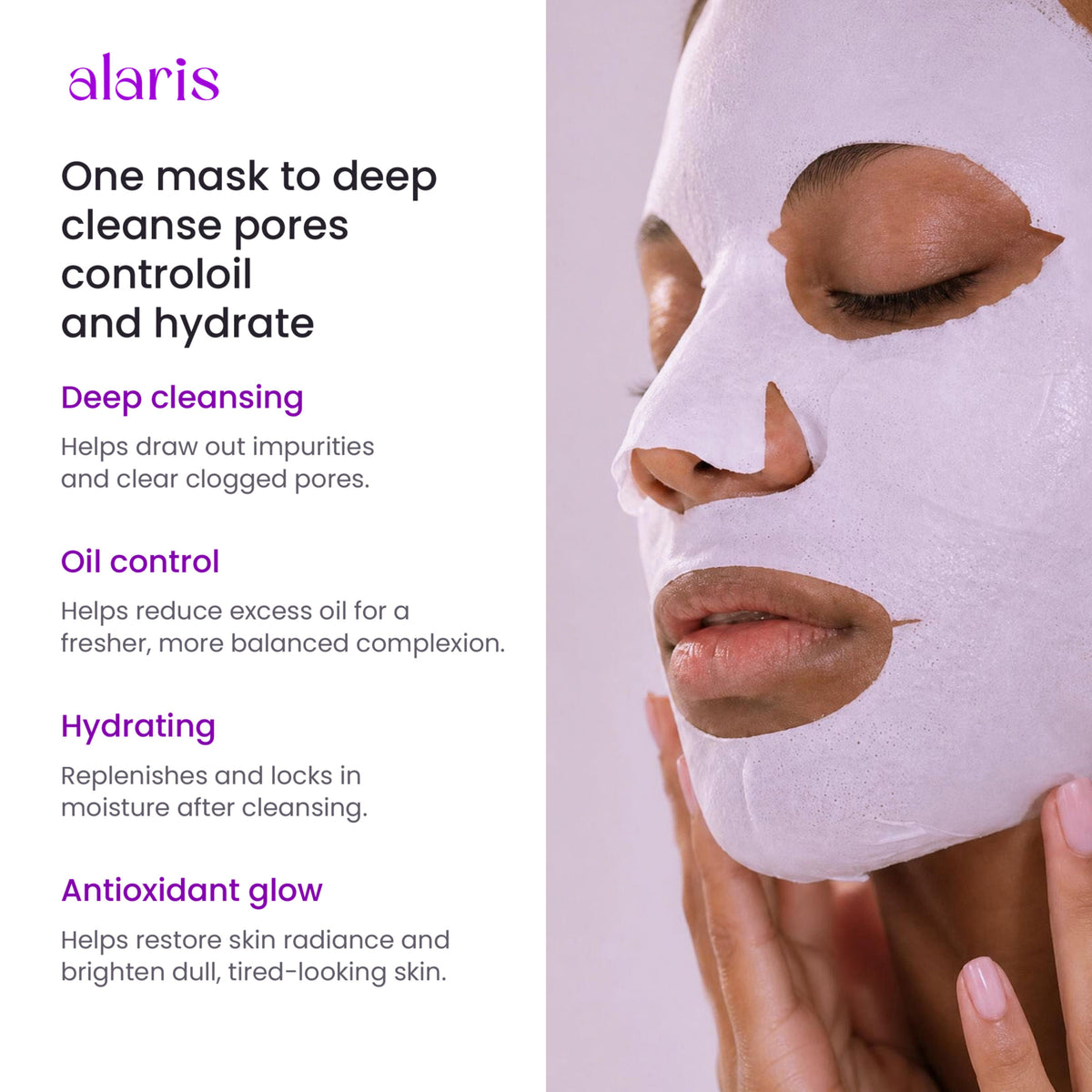 Glacial Purple Clay Sheet Mask